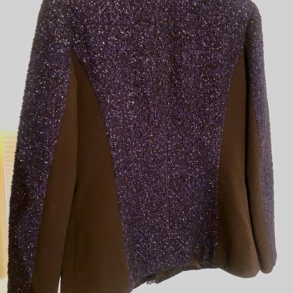 Teri Jon subtle sparkle blue and black jacket (8)